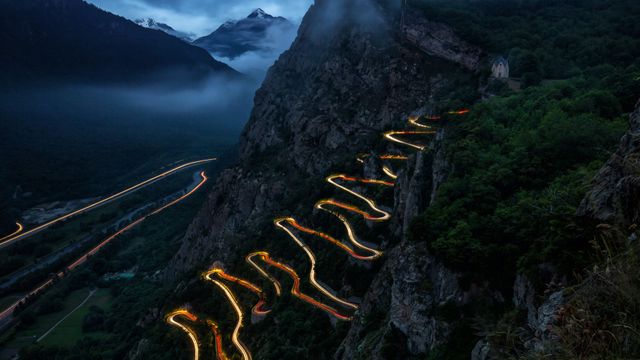 Lacets de Montvernier en Savoie, Auvergne-Rhône-Alpes 