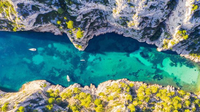 Calanque d'En-Vau, parc national des Calanques, Côte d’Azur