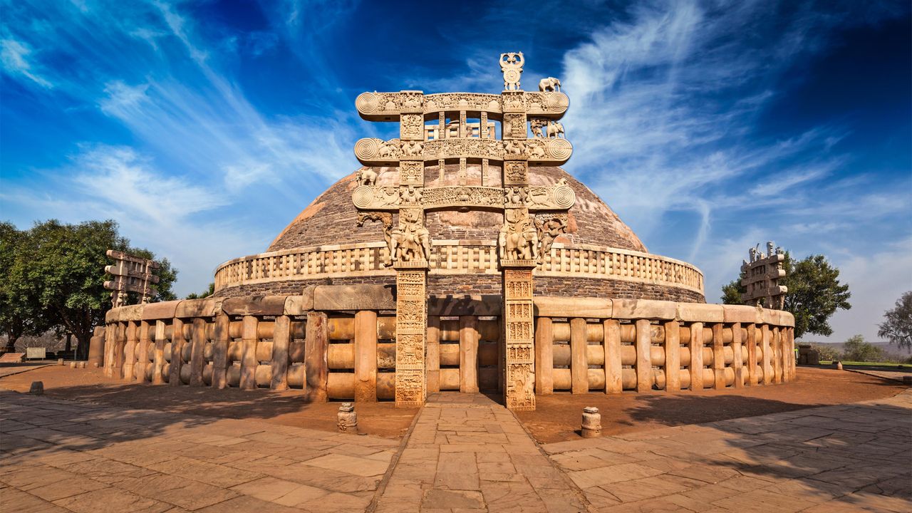 The Great Stupa at Sanchi, Madhya Pradesh