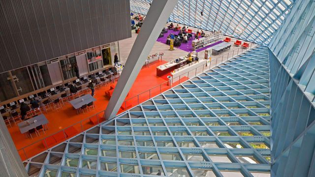 Interior of Seattle Public Library’s Central Library