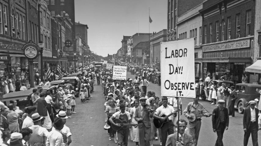Labor Day parade in 1934, Gastonia, North Carolina