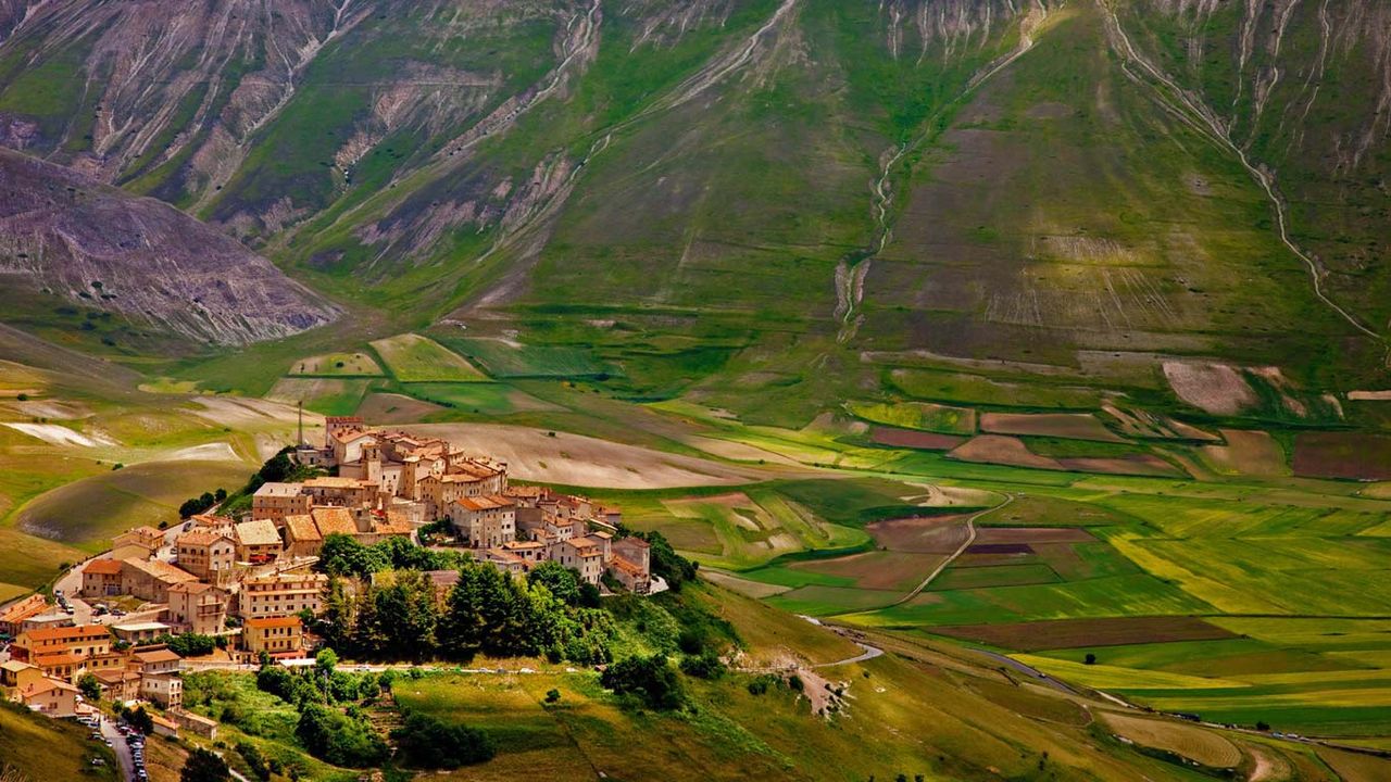 Castelluccio in Monti Sibillini National Park, Italy 
