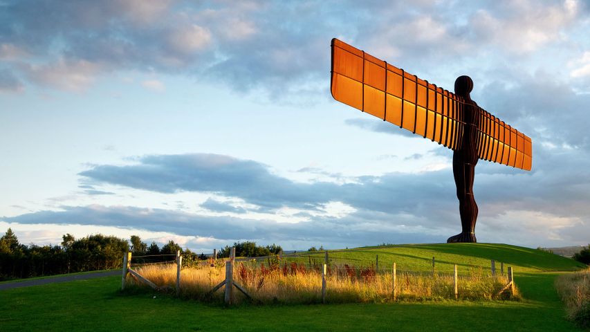 The Angel of the North in Gateshead, Tyne and Wear 