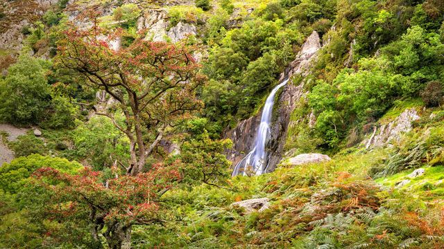 Aber Falls in Snowdonia National Park, Gwynedd