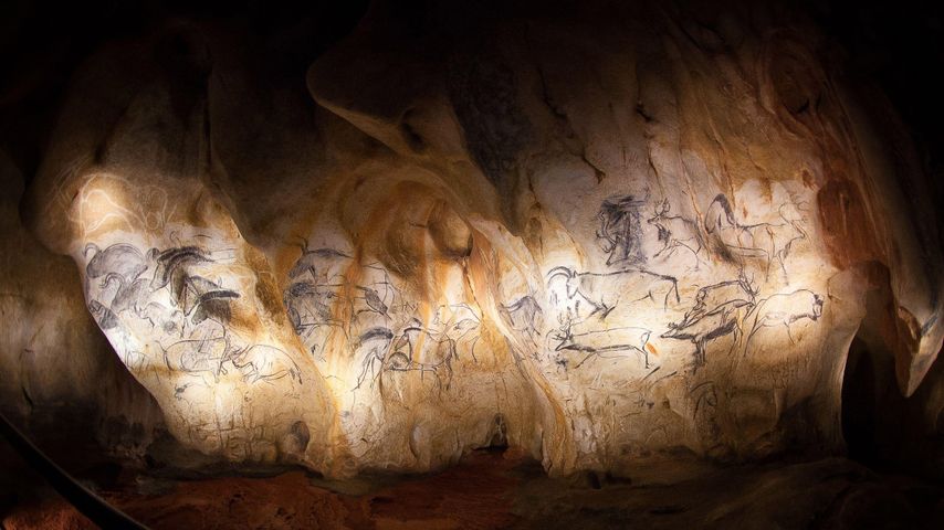 Reproductions fresques de la Grotte de Chauvet, Ardèche, France
