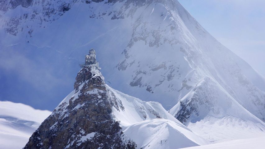 Observatoire du Sphinx sur l’éperon rocheux de la Jungfraujoch, Suisse
