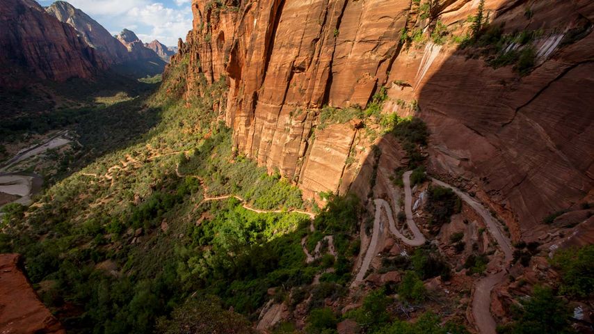 Angels Landing Trail in Zion National Park, Utah, USA