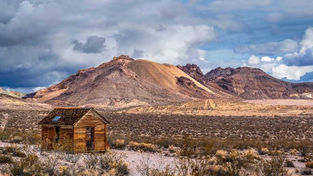 Rhyolite, a ghost town near Beatty, Nevada