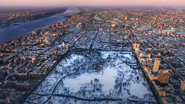 「冬のセントラル・パーク」アメリカ, ニューヨーク市