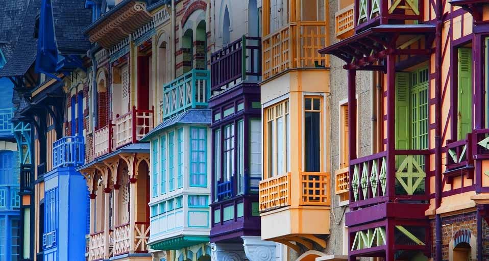 Villas balnéaires de Mers-les-Bains, département de la Somme, Picardie