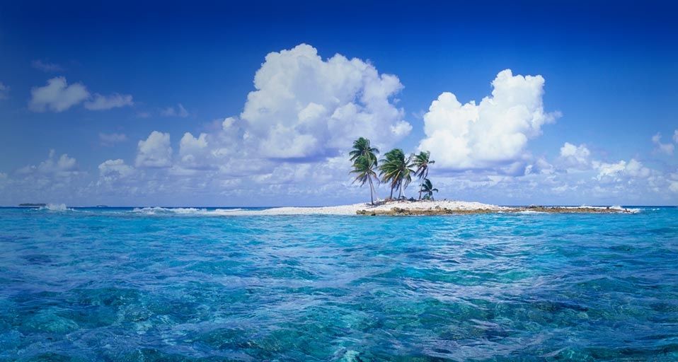 Islet in Funafuti Lagoon, Tuvalu