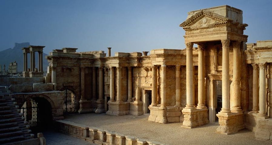 叙利亚中南部的巴尔米拉古城