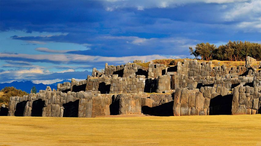 Inka-Festung Sacsayhuamán in der Nähe von Cusco, Peru