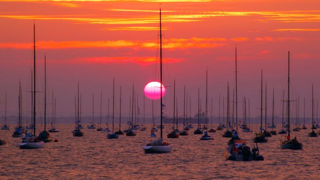 Cowes Harbour, Cowes, Isle of Wight, England
