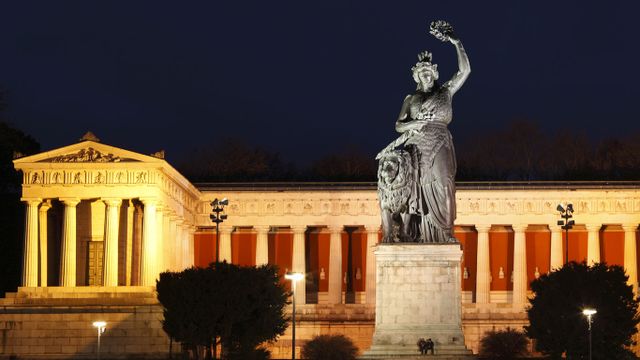 Bavaria-Statue und Ruhmeshalle, München, Bayern, Deutschland