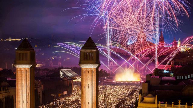 “Piromusical” de la Mercè, en Barcelona