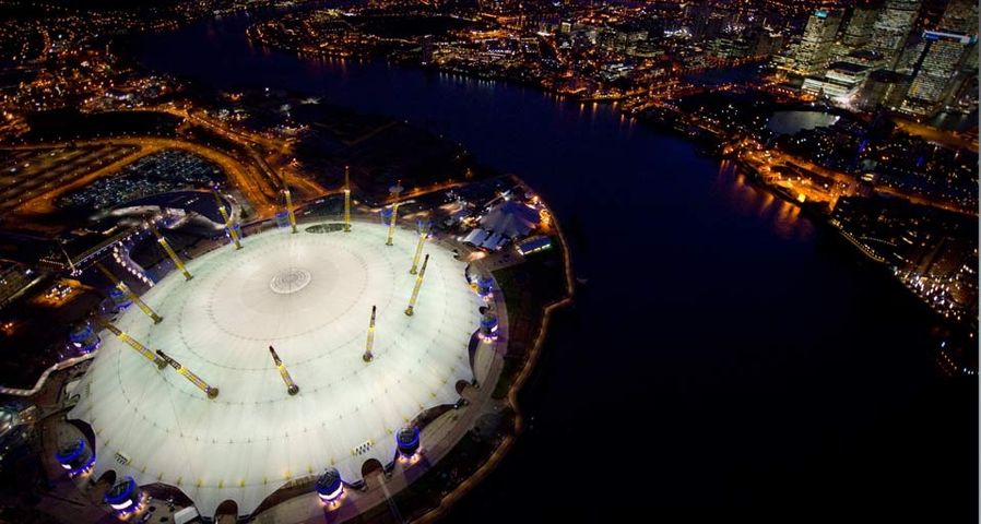 Aerial View of Millennium Dome, London
