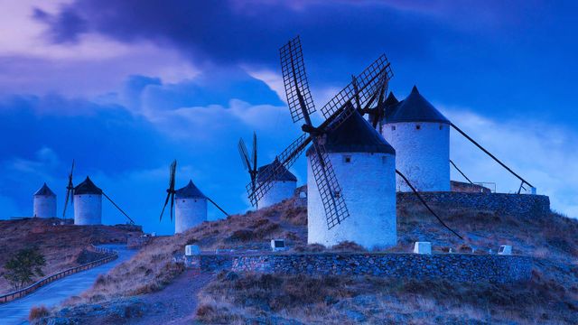 Molinos de viento en Consuegra, Toledo