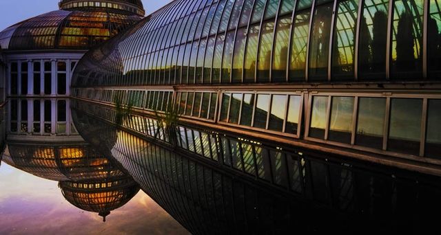 Das Marjorie McNeely Conservatory im Como Park, St. Paul, Minnesota