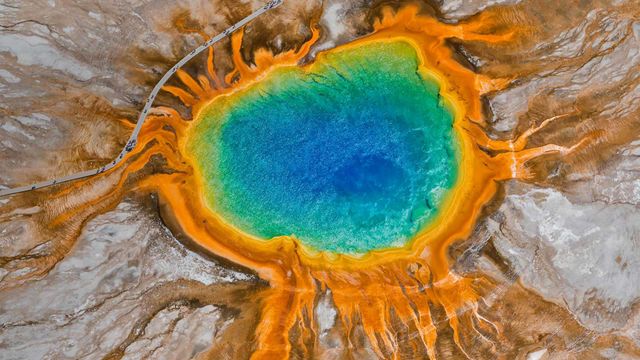 Grand Prismatic Spring at Yellowstone National Park