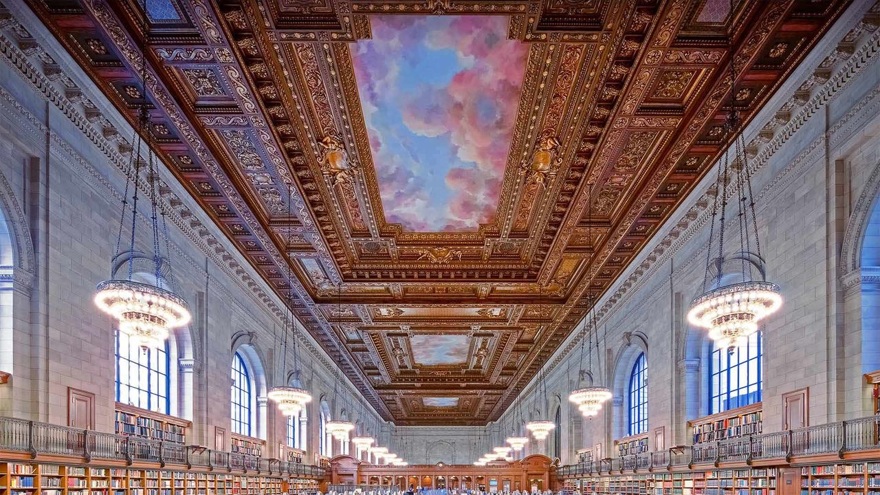 ｢ニューヨーク公共図書館ローズルーム｣米国, ニューヨーク市