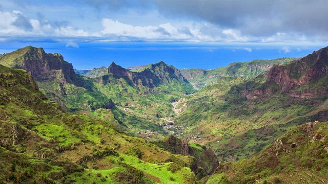 Serra da Malagueta山脉,佛得角圣地亚哥岛