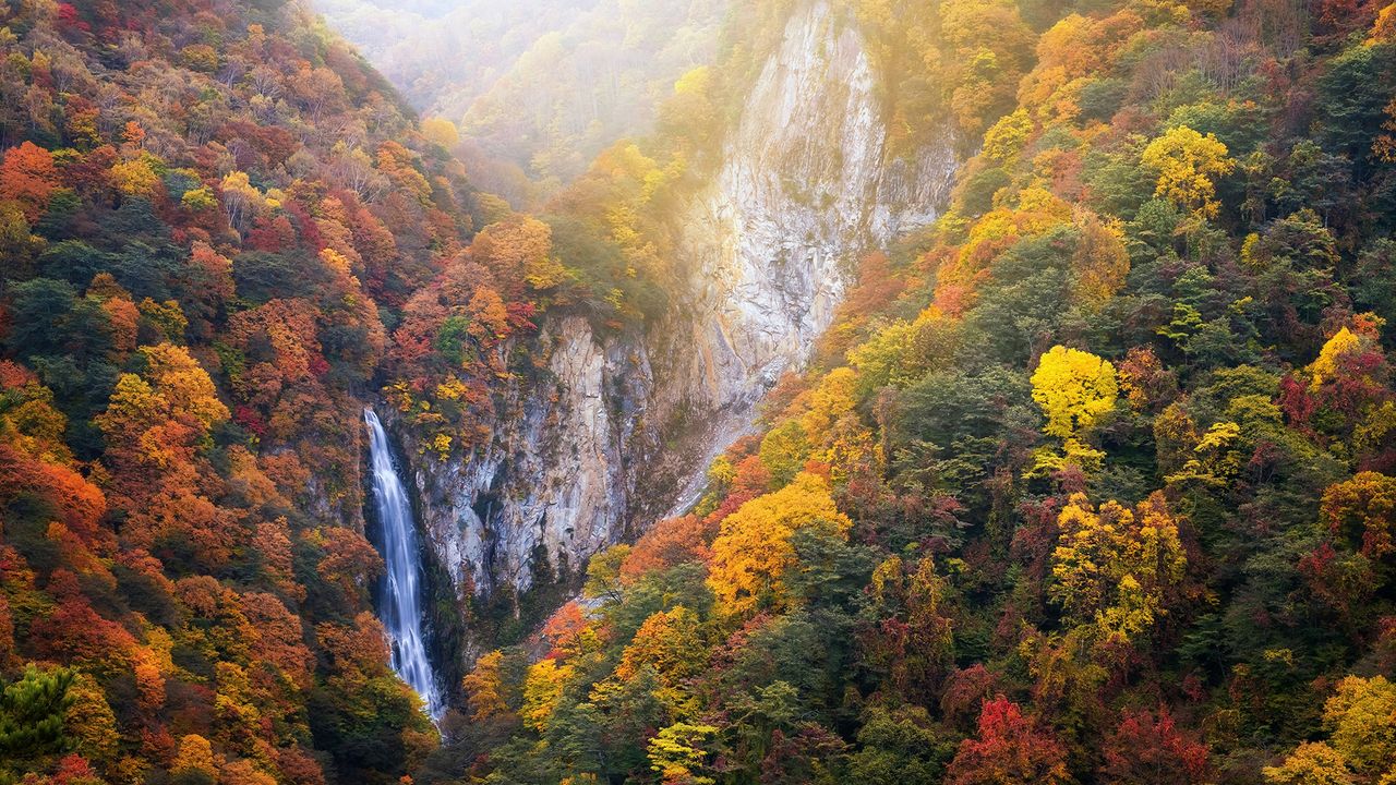 志賀高原の澗満滝, 長野県
