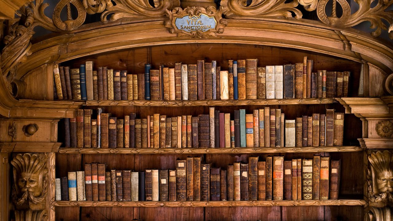 Stiftsbibliothek im Kloster Waldsassen, Oberpfalz, Bayern
