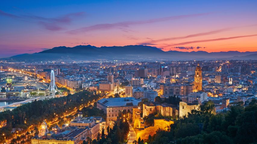 Atardecer en Málaga, Andalucía, España - Bing Gallery