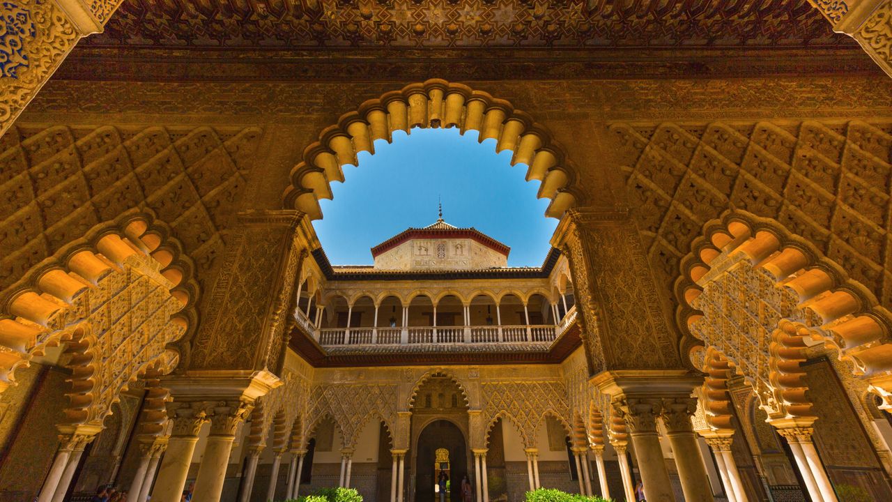 Patio de las Doncellas, Alcázar de Sevilla, España