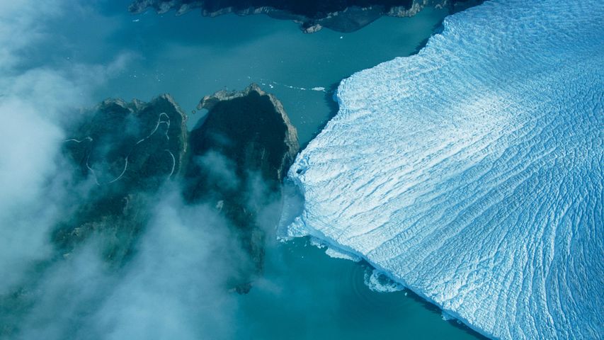 The growing glacier