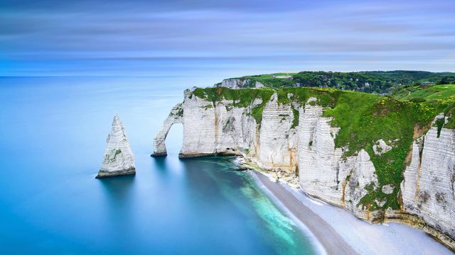 La porte d’Aval et l’Aiguille, Étretat, Normandie