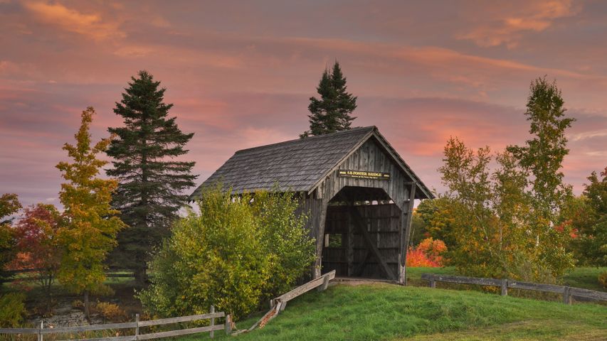 Foster Covered Bridge in Cabot, Vermont