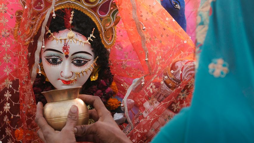 Vasant Panchmi celebration in Noida, India