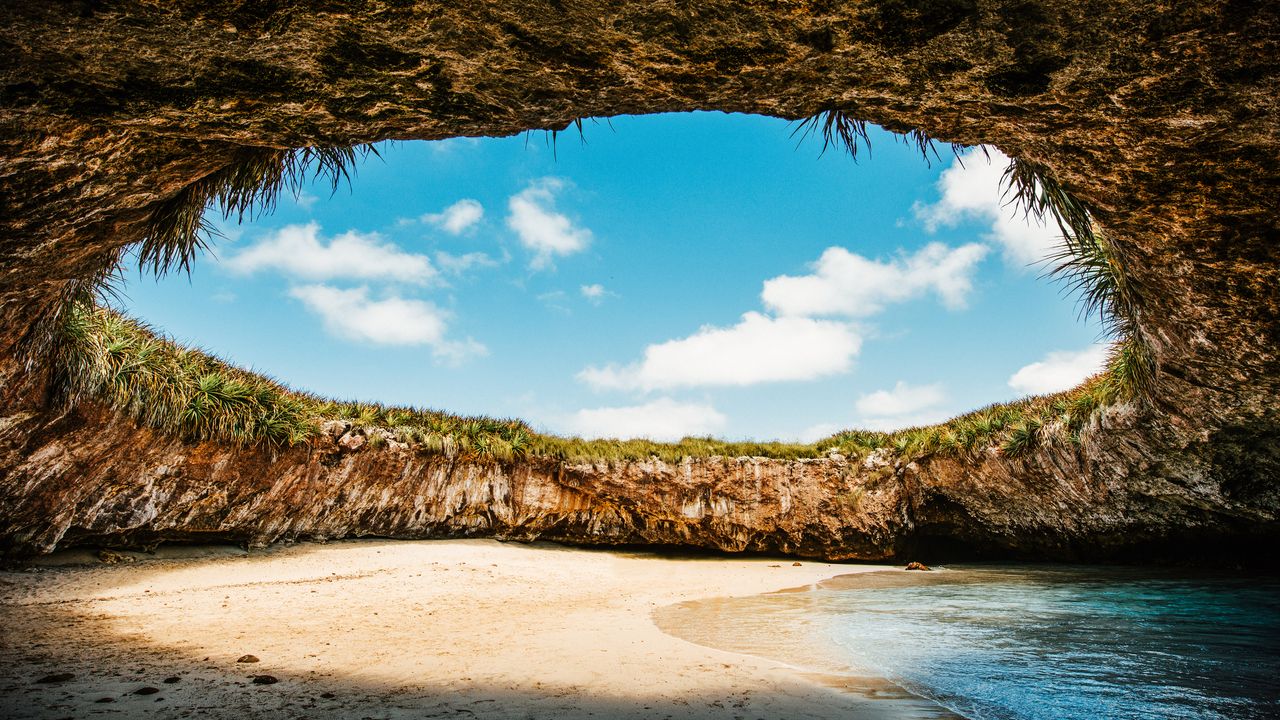 Playa del Amor in the Marietas Islands, off the coast of Puerto Vallarta, Mexico