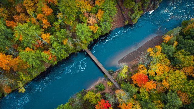 Bad River in Copper Falls State Park, Wisconsin