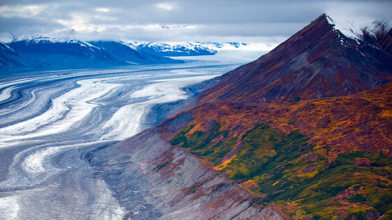 Mount Logan in Kluane National Park and Reserve, Yukon, Canada