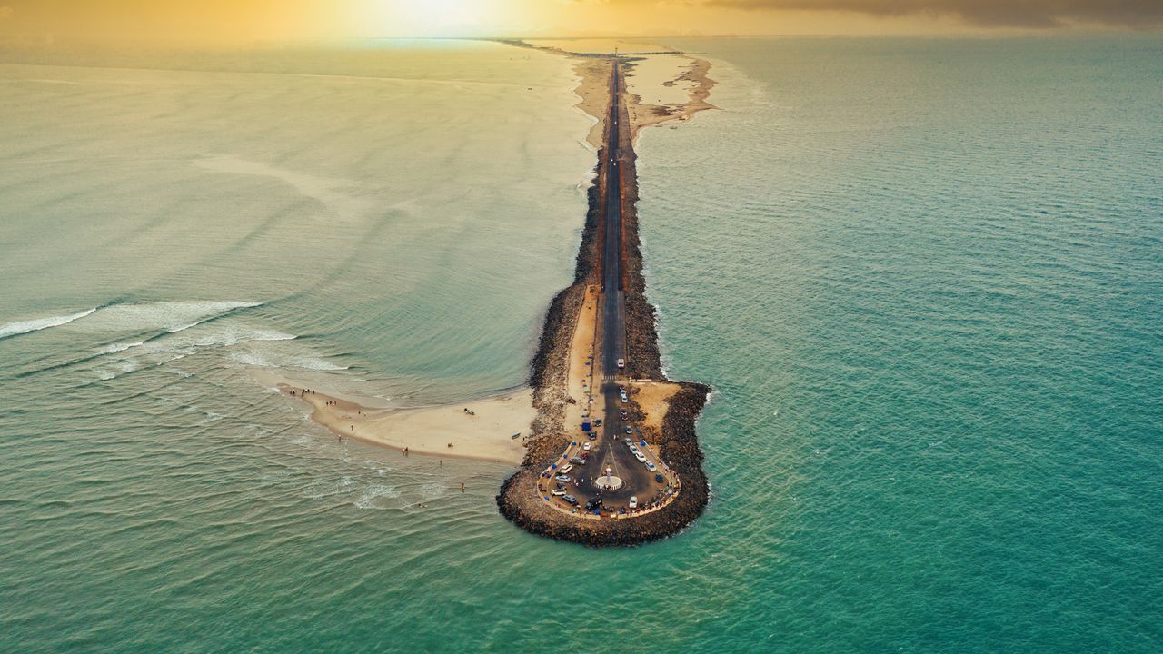 Dhanushkodi, Rameshwaram harbour, Pamban bridge and near by areas