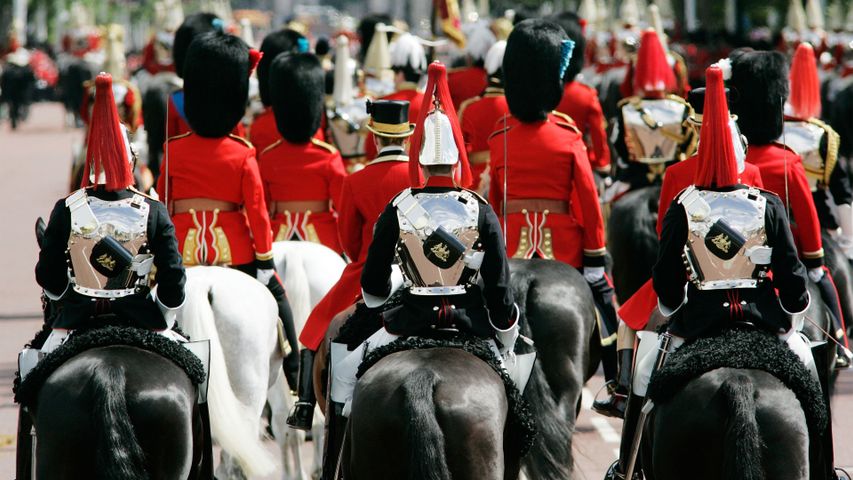 Trooping the Colour procession along The Mall in London, England, on June 16, 2007
