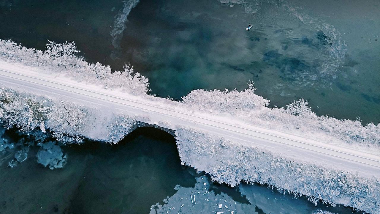 ｢ハノーバーのコネチカット川橋｣米国, ニューハンプシャー州