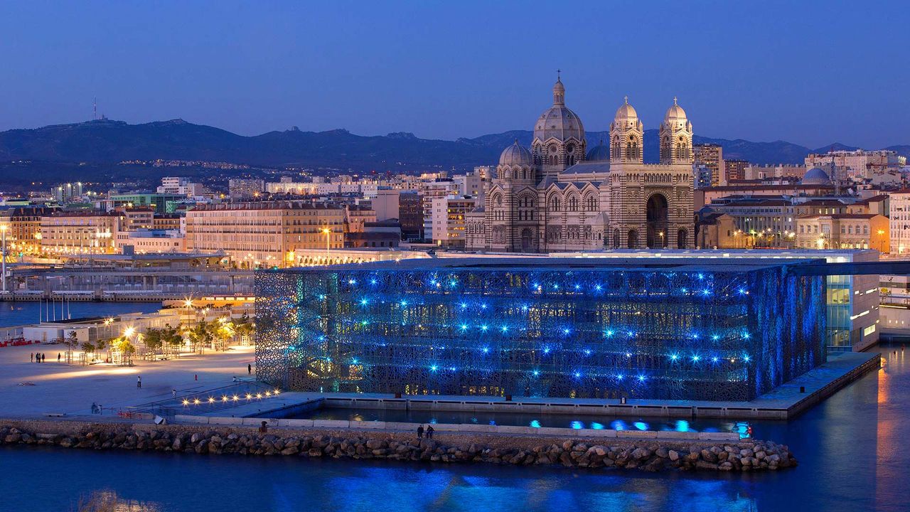Le Mucem, le Musée des Civilisations de l’Europe et de la Méditerranée, pour la Nuit des Musées, Marseille, France