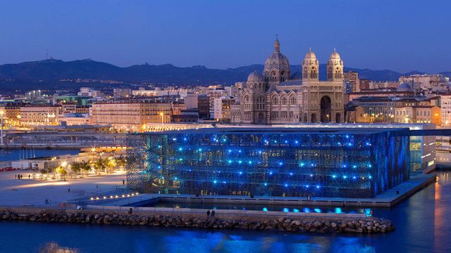 Le Mucem, le Musée des Civilisations de l’Europe et de la Méditerranée, pour la Nuit des Musées, Marseille, France
