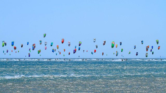 Course de Kitesurf, Gruissan, Aude, Occitanie