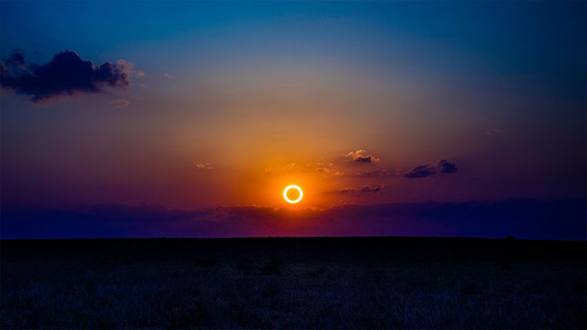 Annular eclipse over New Mexico, May 20, 2012