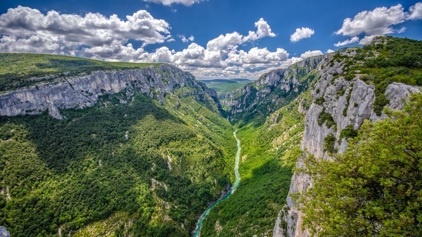 韦尔东峡谷，普罗旺斯-阿尔卑斯-蓝色海岸，法国