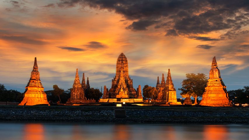 Wat Chaiwatthanaram temple, Ayutthaya Historical Park, Thailand