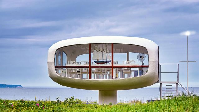 Ehemalige Seenot-Rettungsstation in Binz auf der Insel Rügen, Mecklenburg-Vorpommern