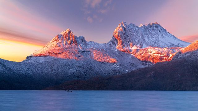 Cradle Mountain, Tasmania, on a very cold morning