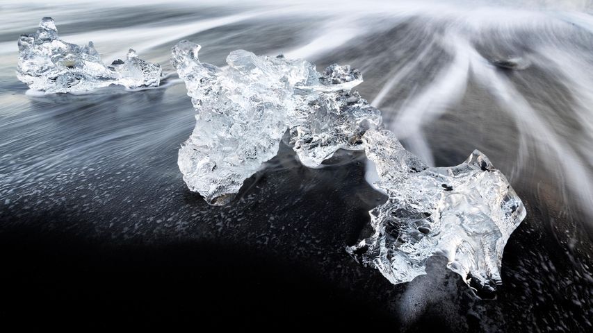 An iceberg's remains