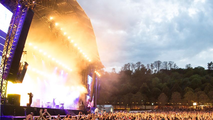 Foule lors d’un concert au festival Rock en Seine le 31 août 2015, Domaine national de Saint-Cloud